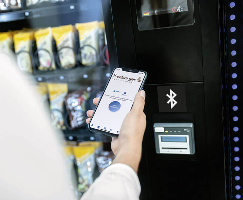 Bezahlen via Smartphone und App am Vendingautomat