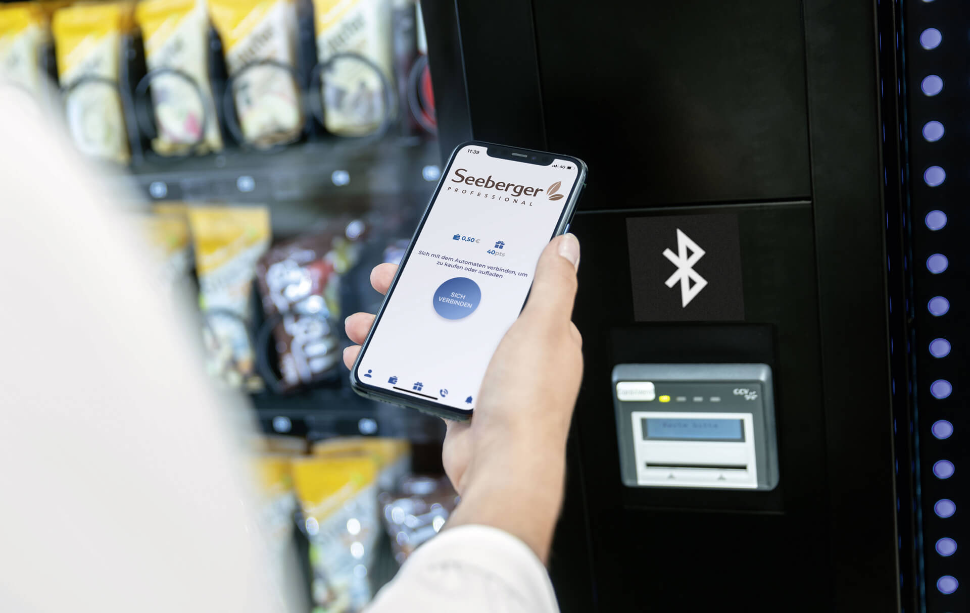 Bezahlen am Vendingautomat mit dem Smartphone