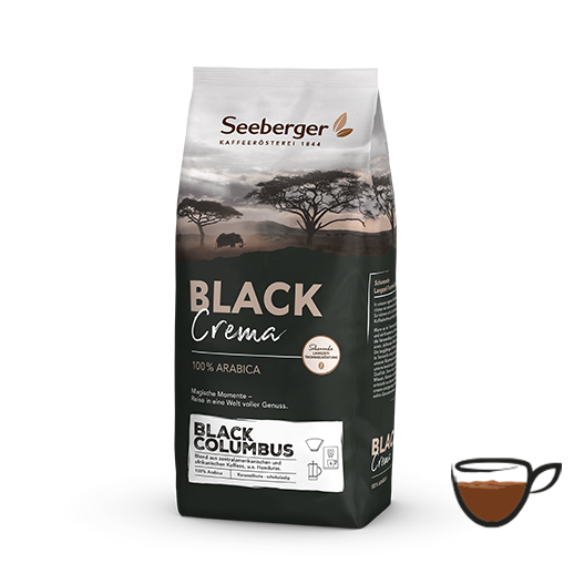 Packung Seeberger Kaffee Black Columbus