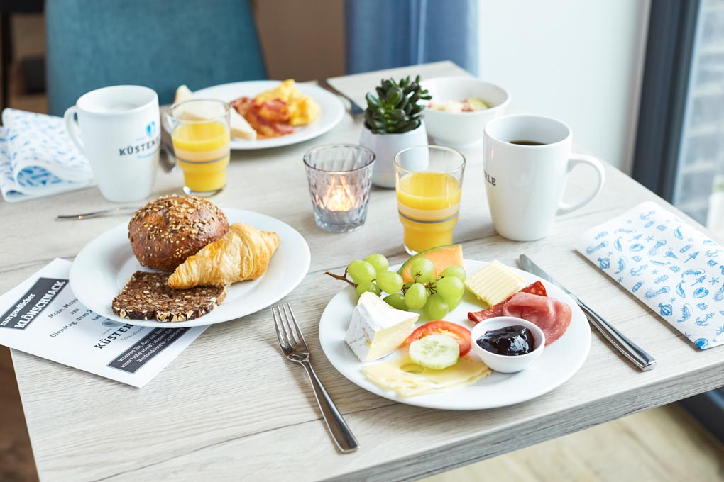 Frühstück mit Seeberger Kaffee im Hotel Küstenperle