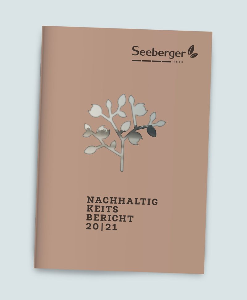 Mockup Seeberger Nachhaltigkeitsbericht 2020/2021