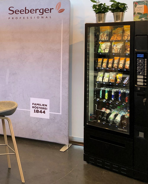 Vendingautomat auf dem Seeberger Messestand