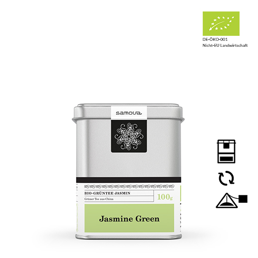 Dose Samova Tee Jasmine Green mit EU-Bio-Logo