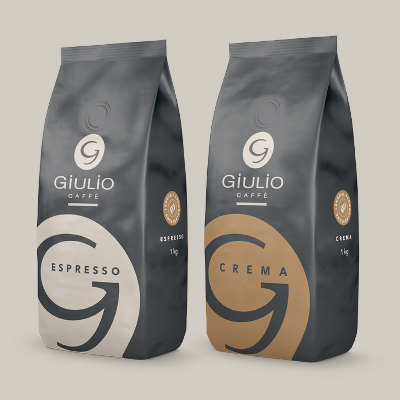Umweltfreundliche Verpackungen aus recycelbaren Materialien von Giulio