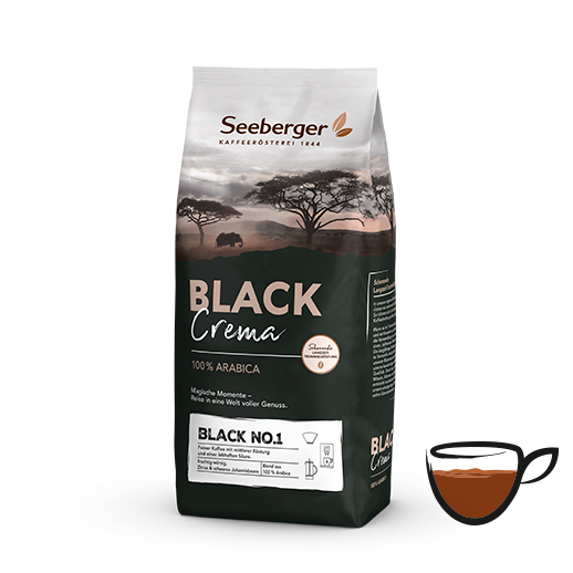 Röstkaffee Seeberger, Black Label, Black No.1
