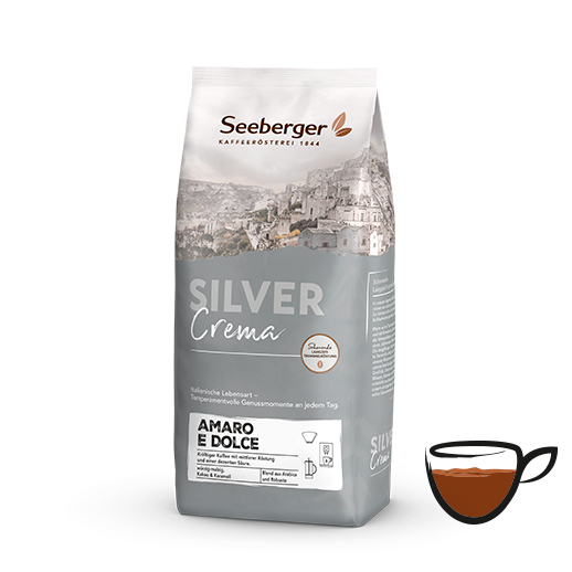 Röstkaffee Seeberger, Silver Label, Amaro e Dolce