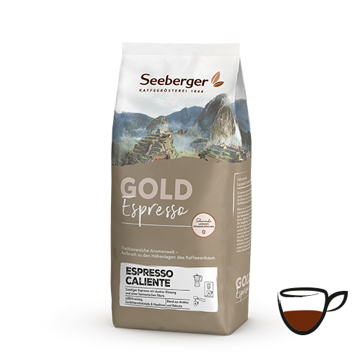 Röstkaffee Seeberger, Gold Label, Espresso Caliente