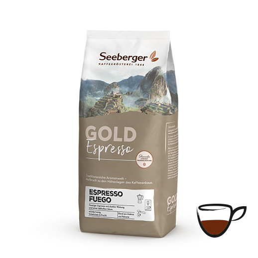 Röstkaffee Seeberger, Gold Label, Espresso Fuego